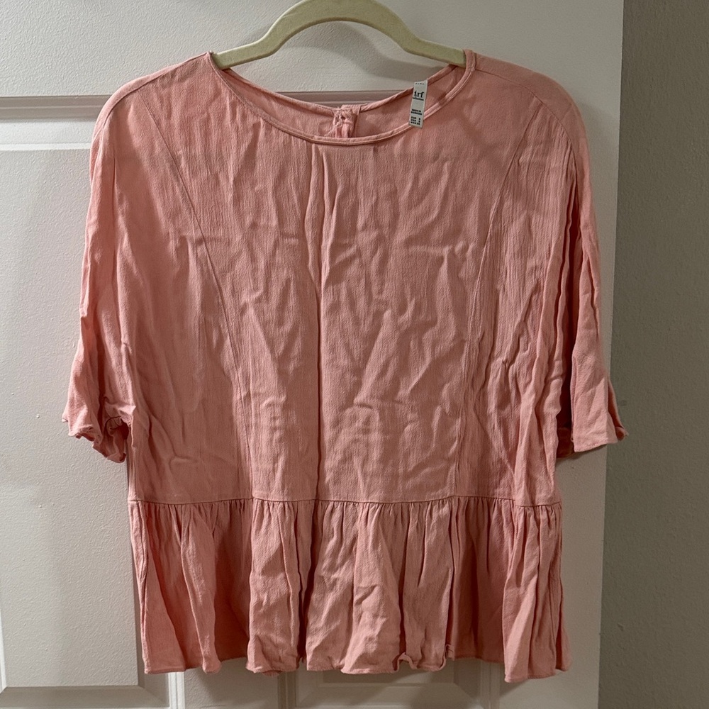Zara Blush Pink Peplum Tunic
